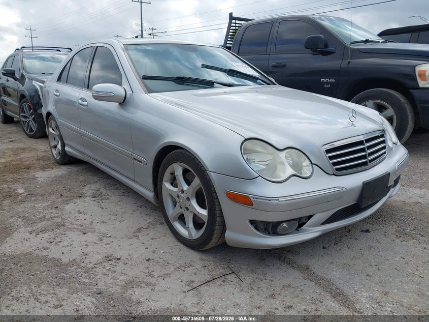 2007 Mercedes-benz C class VIN WDBRF52H77F858366 IAAI salvage auction — WATER/FLOOD, Salvage (Texas), sold $550 on 2026-08-17 (photo 1)