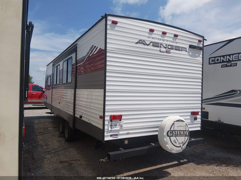2024 Avenger Travel trailer VIN 5ZT2AVRB4RB937988 IAAI salvage auction — HAIL, Salvage (Nebraska), sold $7,550 on 2026-09-08 (photo 3)