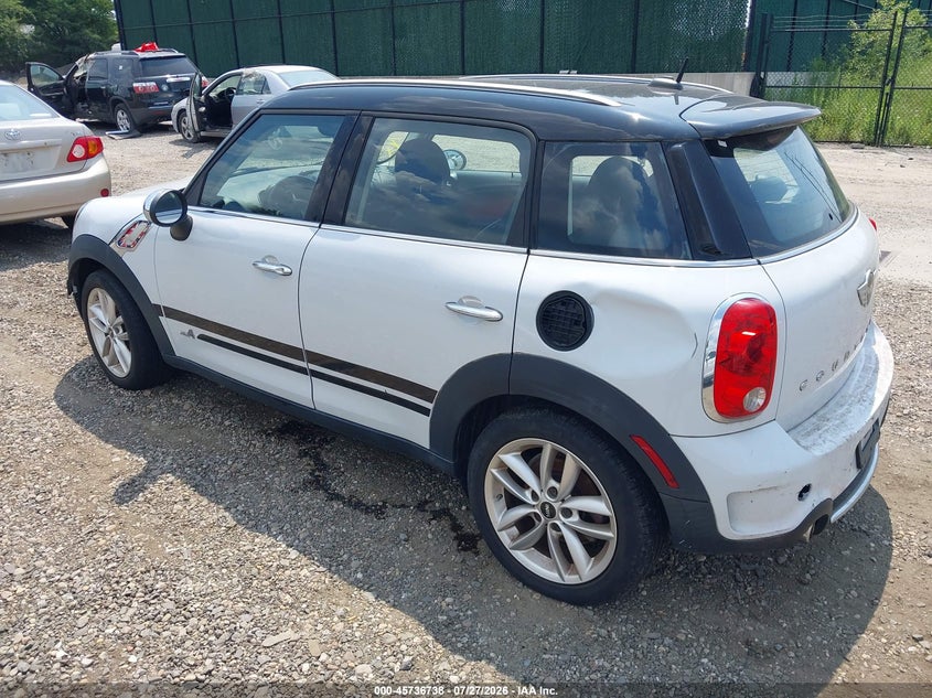 2013 Mini Countryman VIN WMWZC5C55DWP34927 IAAI salvage auction — NORMAL WEAR, Clear (New York), sold $475 on 2026-08-04 (photo 3)