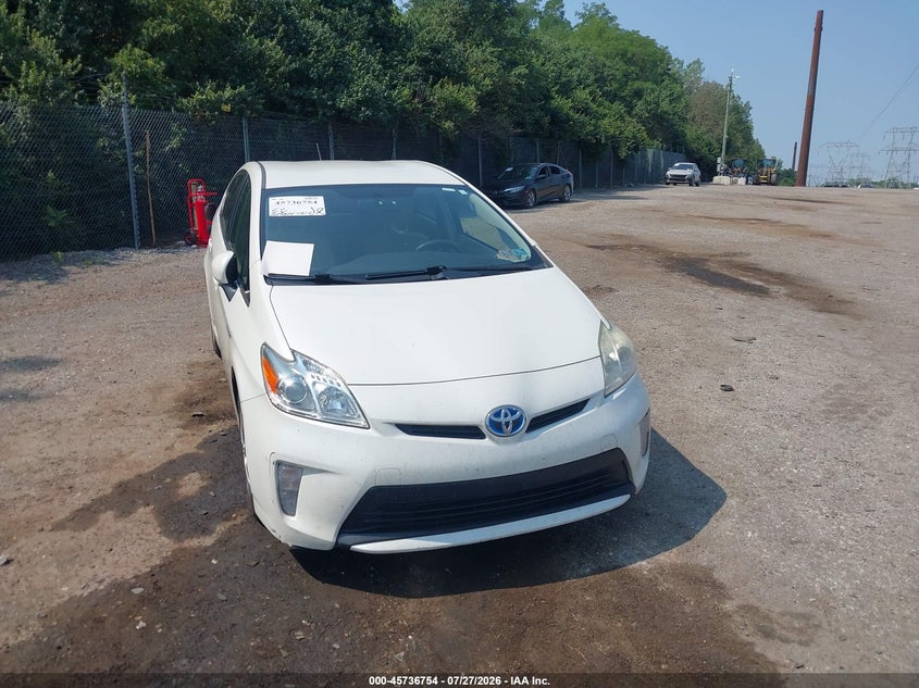 2012 Toyota Prius VIN JTDKN3DUXC5400177 IAAI salvage auction — NORMAL WEAR, Clear (Pennsylvania), sold $2,500 on 2026-07-31 (photo 6)