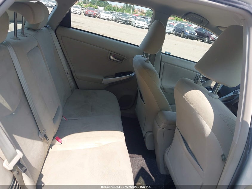 2012 Toyota Prius VIN JTDKN3DUXC5400177 IAAI salvage auction — NORMAL WEAR, Clear (Pennsylvania), sold $2,500 on 2026-07-31 (photo 8)