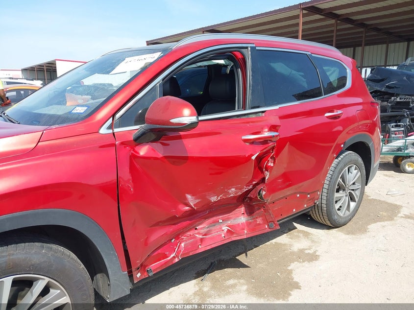 2020 Hyundai Santa fe VIN 5NMS33AD6LH191270 IAAI salvage auction — LEFT SIDE, Wait Title, sold $5,650 on 2026-10-05 (photo 6)