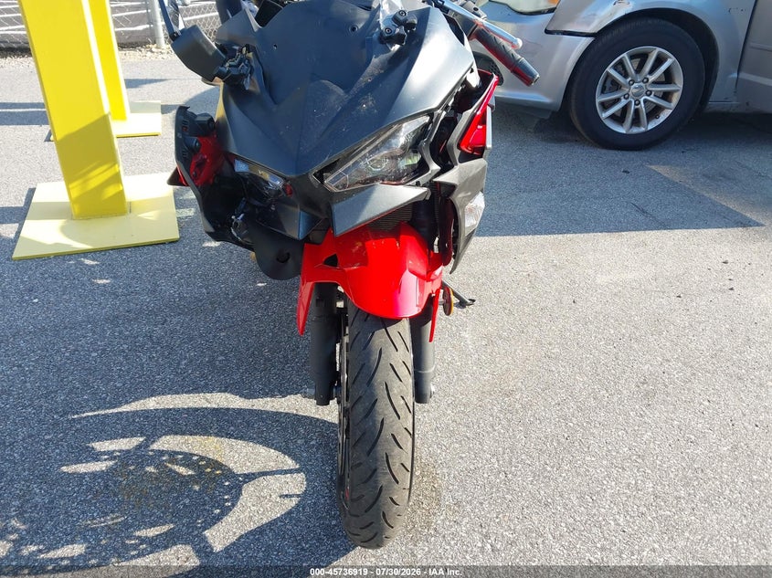 2024 Kawasaki Ninja VIN ML5EXGG11RDA20723 IAAI salvage auction — FRONT END, Salvage (South Carolina), sold $600 on 2026-09-16 (photo 5)