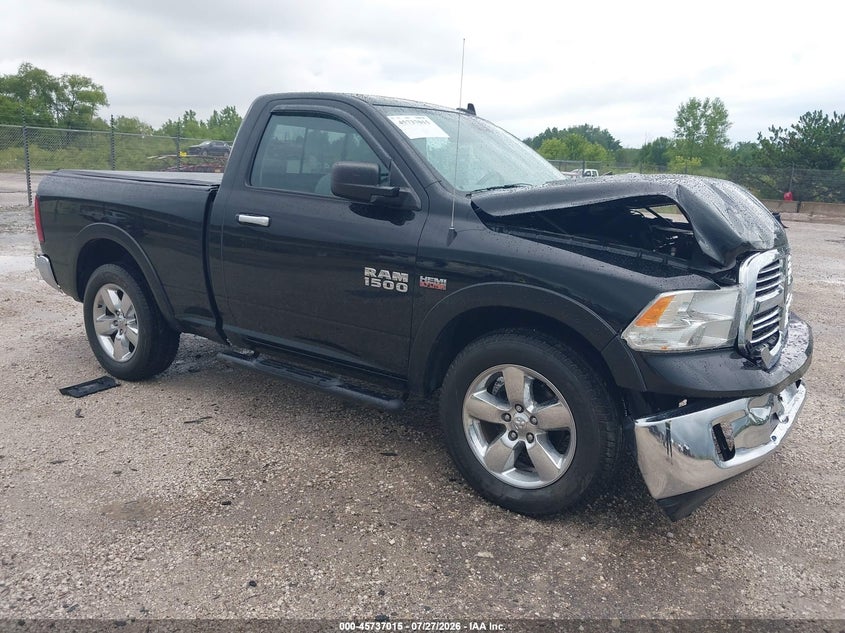 2015 Ram 1500 VIN 3C6JR7BT6FG669637 IAAI salvage auction — FRONT END, Salvage Title, sold $7,200 on 2026-08-14 (photo 1)