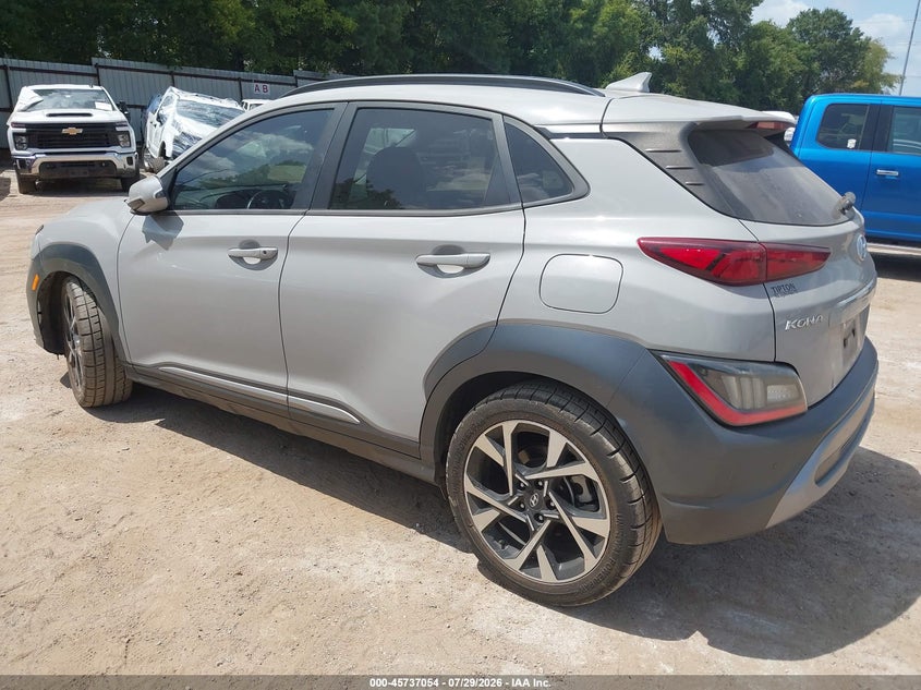 2022 Hyundai Kona VIN KM8K53A33NU783461 IAAI salvage auction — FRONT & REAR, Original (Texas), sold $6,450 on 2026-09-03 (photo 3)