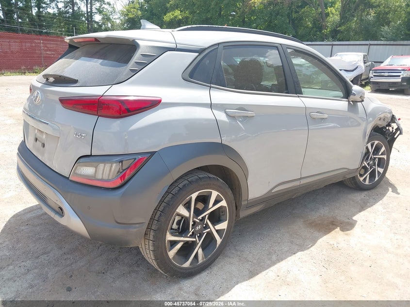 2022 Hyundai Kona VIN KM8K53A33NU783461 IAAI salvage auction — FRONT & REAR, Original (Texas), sold $6,450 on 2026-09-03 (photo 4)