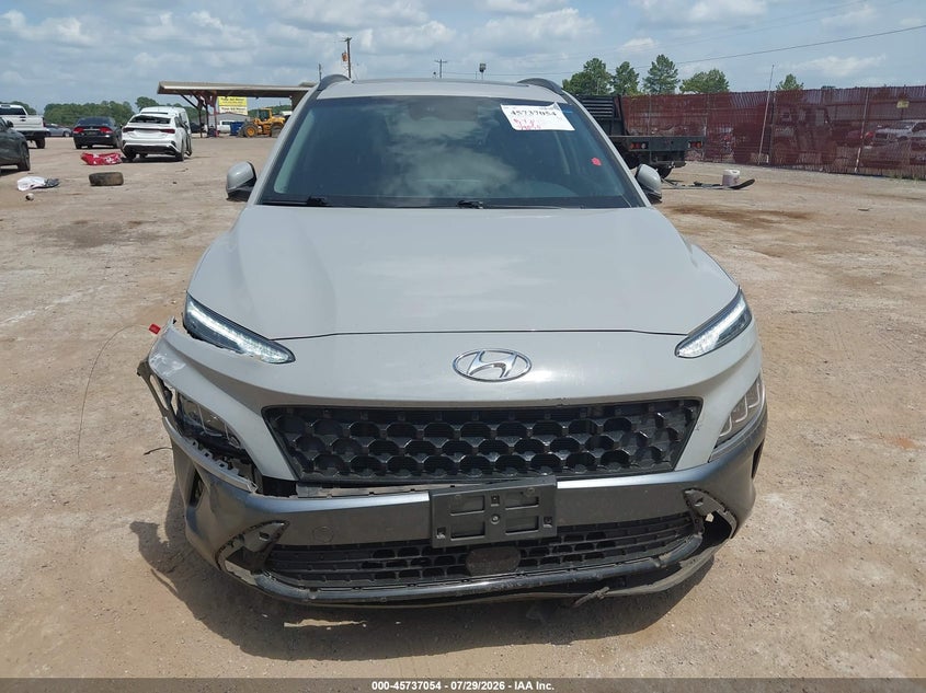 2022 Hyundai Kona VIN KM8K53A33NU783461 IAAI salvage auction — FRONT & REAR, Original (Texas), sold $6,450 on 2026-09-03 (photo 6)