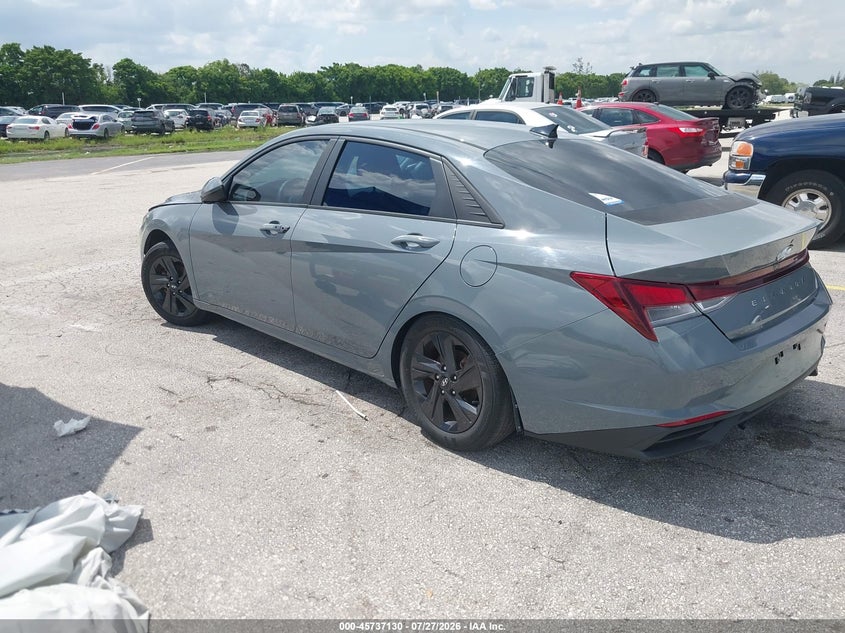 2021 Hyundai Elantra VIN KMHLM4AG3MU141644 IAAI salvage auction — NORMAL WEAR, Clear (Florida), sold $2,700 on 2026-07-30 (photo 3)
