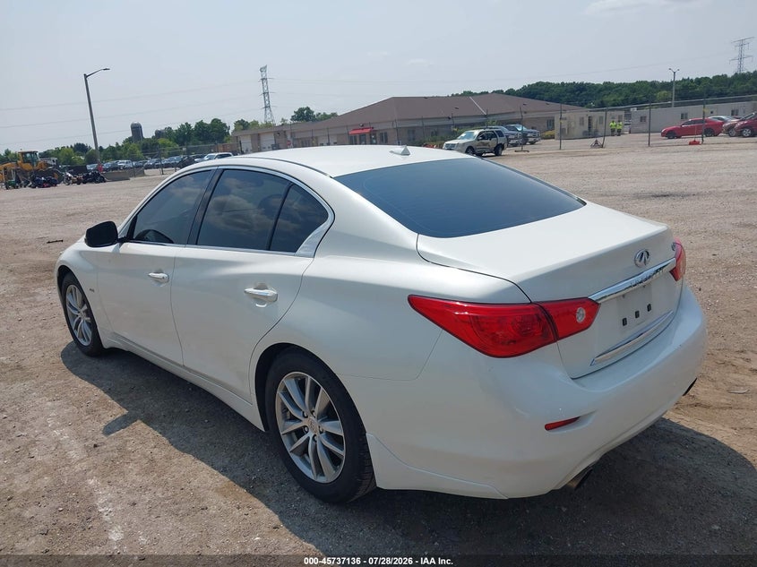 2016 Infiniti Q50 VIN JN1CV7AP2GM202993 IAAI salvage auction — MECHANICAL, Clear (Wisconsin), sold $600 on 2026-08-01 (photo 3)