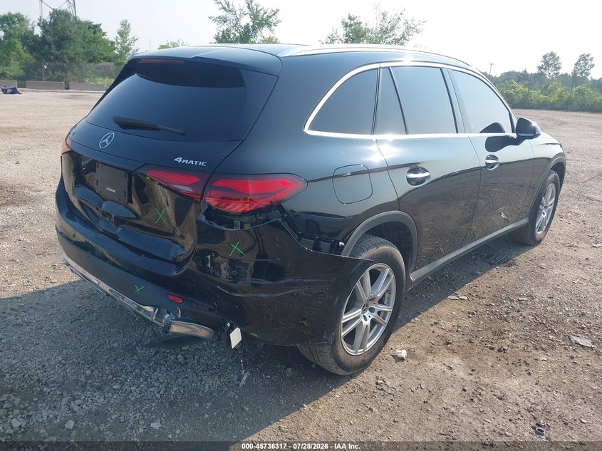 2023 Mercedes-Benz GLC-Class VIN W1NKM4HB6PU021456 IAAI salvage auction — Rear End, Clear Claim Paid (Wisconsin), sold $22,600 on 2026-09-04 (photo 4)