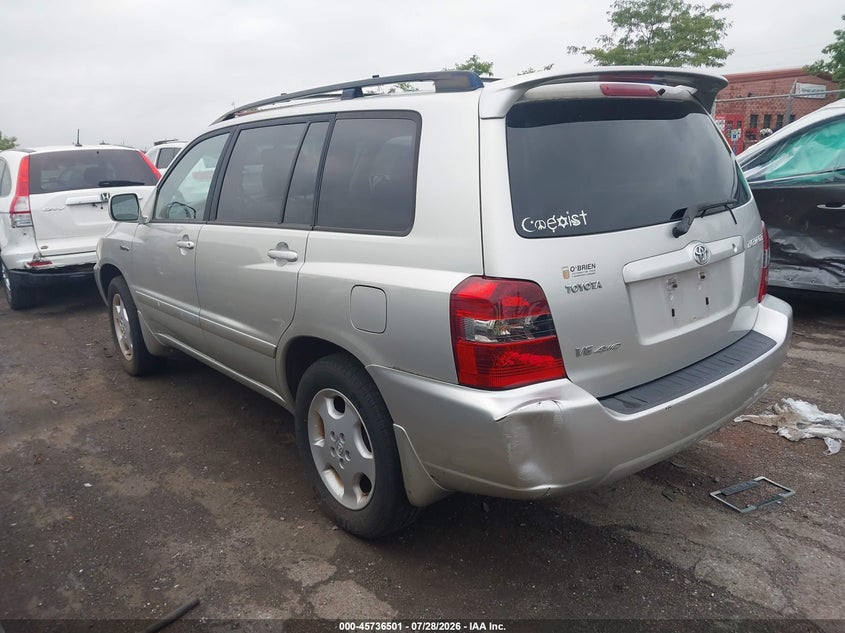 2004 Toyota Highlander VIN JTEEP21A440050034 IAAI salvage auction — NORMAL WEAR, Clear (Indiana), sold $200 on 2026-07-30 (photo 3)
