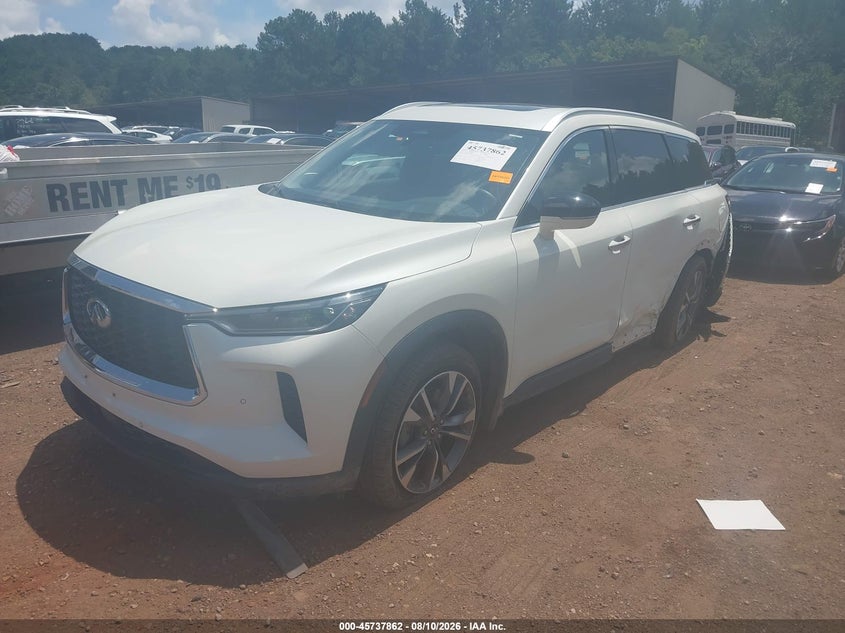 2023 Infiniti Qx60 VIN 5N1DL1FS5PC374924 IAAI salvage auction — SIDE, Salvage (Alabama), sold $8,300 on 2026-08-19 (photo 2)