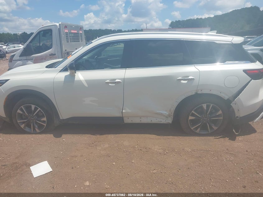 2023 Infiniti Qx60 VIN 5N1DL1FS5PC374924 IAAI salvage auction — SIDE, Salvage (Alabama), sold $8,300 on 2026-08-19 (photo 6)