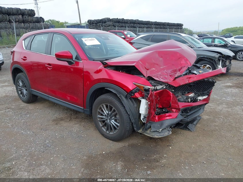 2020 Mazda Cx-5 VIN JM3KFBBMXL0801856 IAAI salvage auction — FRONT END, Wait Title, sold $4,800 on 2026-08-29 (photo 1)