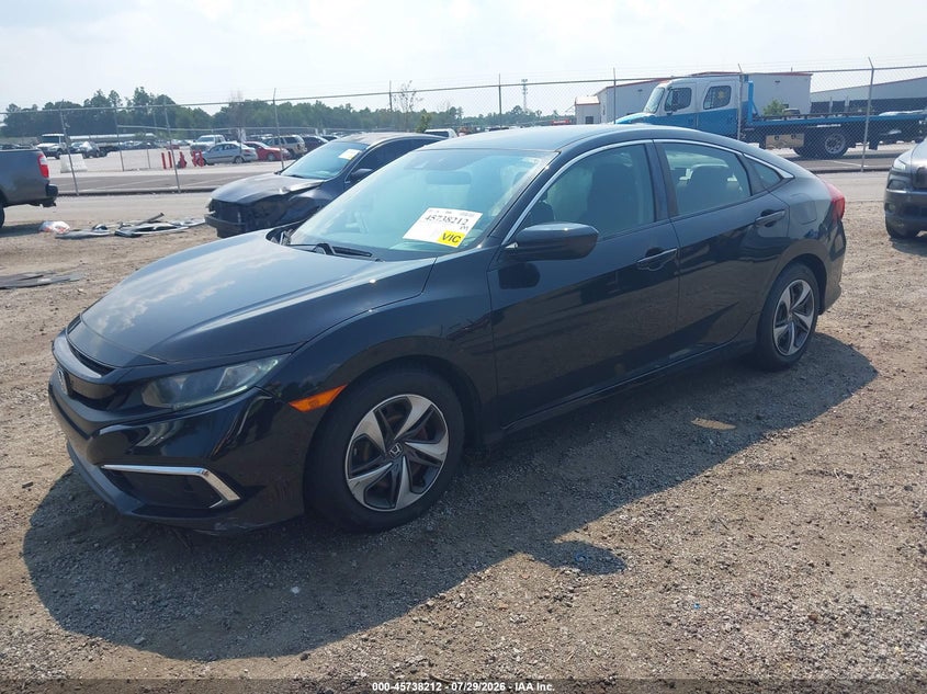 2019 Honda Civic VIN 19XFC2F64KE021971 IAAI salvage auction — RIGHT SIDE, Salvage Title, sold $4,400 on 2026-09-11 (photo 2)