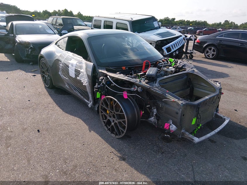 2020 Porsche 911 VIN WP0AA2A93LS206092 IAAI salvage auction — Front End, Salvage, sold $10,100 on 2026-09-08 (photo 1)