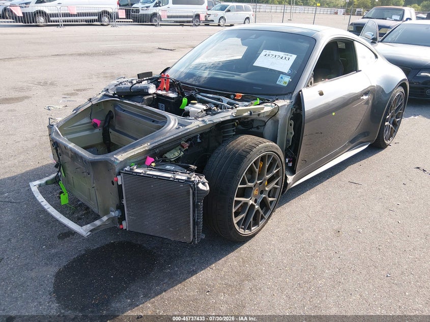 2020 Porsche 911 VIN WP0AA2A93LS206092 IAAI salvage auction — Front End, Salvage, sold $10,100 on 2026-09-08 (photo 2)