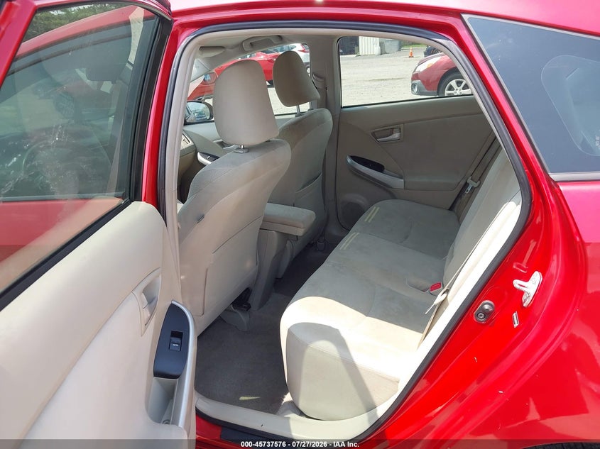 2011 Toyota Prius VIN JTDKN3DU6B0270040 IAAI salvage auction — RIGHT REAR, Clear (New Jersey), sold $225 on 2026-07-28 (photo 8)
