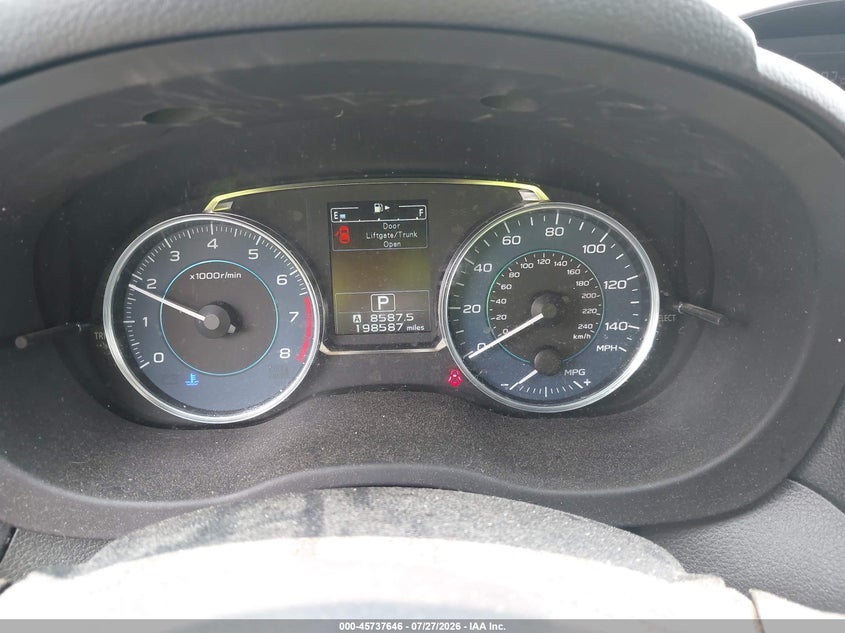 2016 Subaru Crosstrek VIN JF2GPAKC1G8207257 IAAI salvage auction — NORMAL WEAR, Clear (North Carolina), sold $1,050 on 2026-07-30 (photo 7)