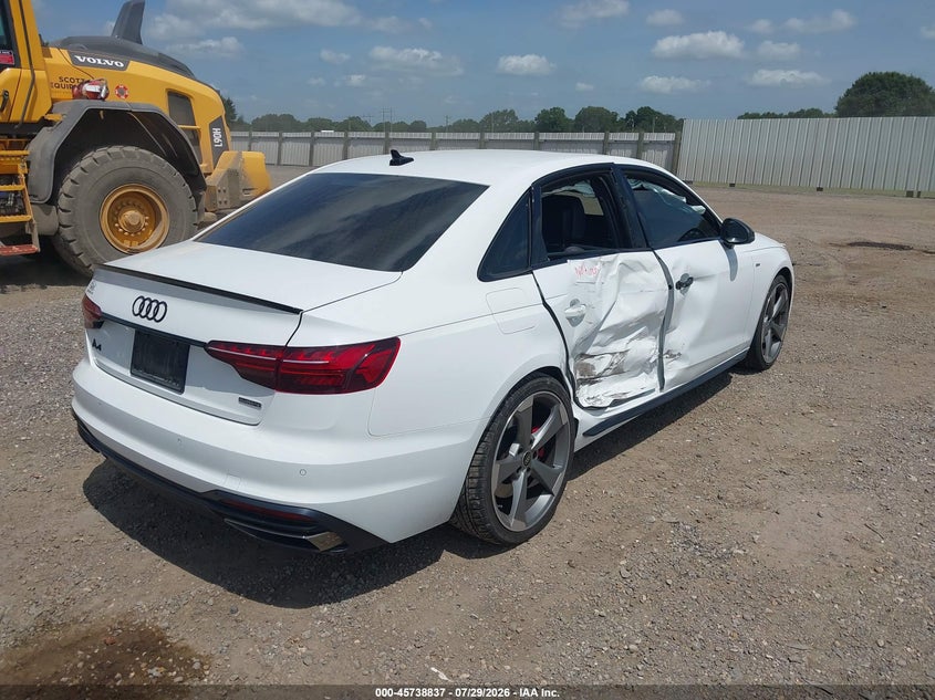 2023 Audi A4 VIN WAUEAAF44PA035175 IAAI salvage auction — SIDE, Wait Title, sold $25 on 2026-09-05 (photo 4)