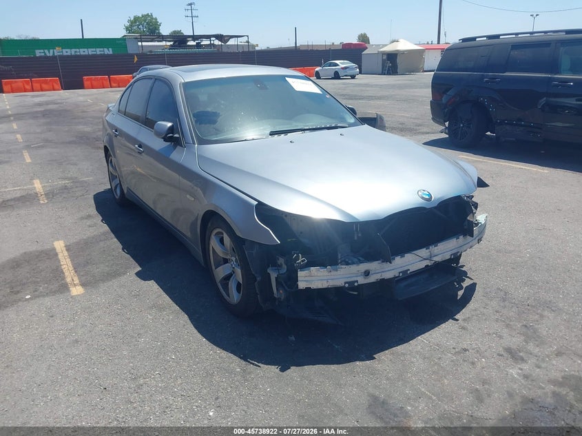 2006 BMW 5 series VIN WBANE53516CK91687 IAAI salvage auction — FRONT & REAR, Salvage (California), sold $325 on 2026-08-03 (photo 1)