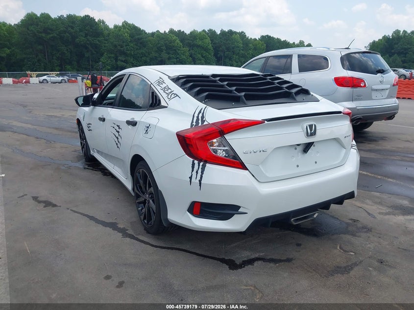 2021 Honda Civic VIN 19XFC2F83ME003546 IAAI salvage auction — FRONT END, Salvage Title, sold $3,750 on 2026-08-19 (photo 3)