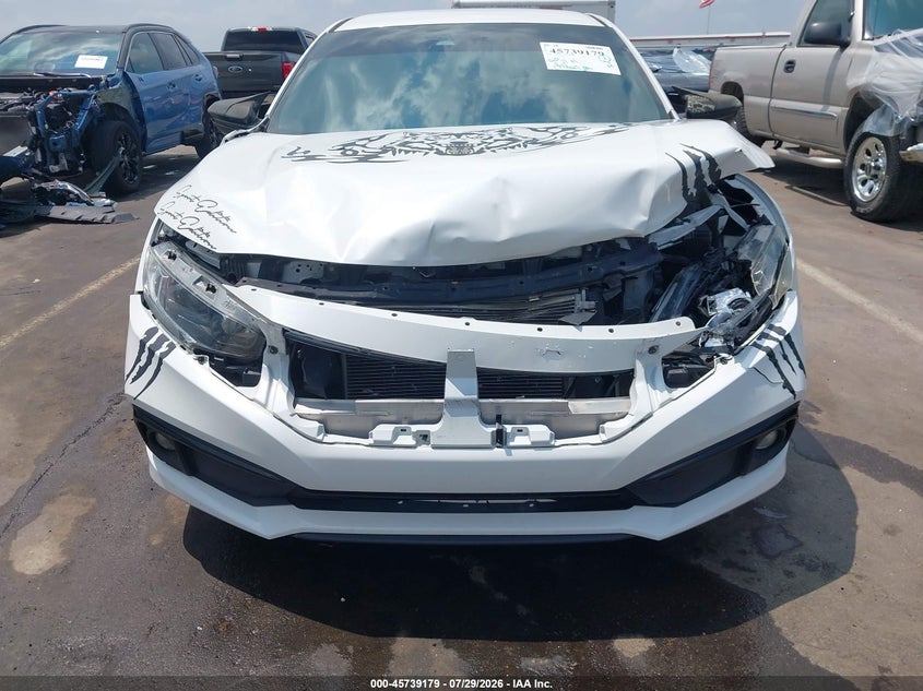2021 Honda Civic VIN 19XFC2F83ME003546 IAAI salvage auction — FRONT END, Salvage Title, sold $3,750 on 2026-08-19 (photo 6)