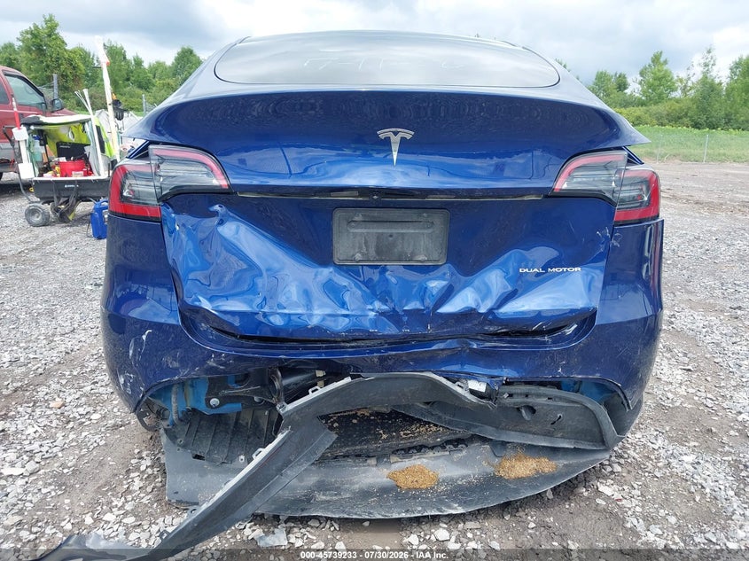 2023 Tesla Model y VIN 7SAYGDEEXPA145777 IAAI salvage auction — REAR END, Mv-907A (New York), sold $10,000 on 2026-08-02 (photo 6)