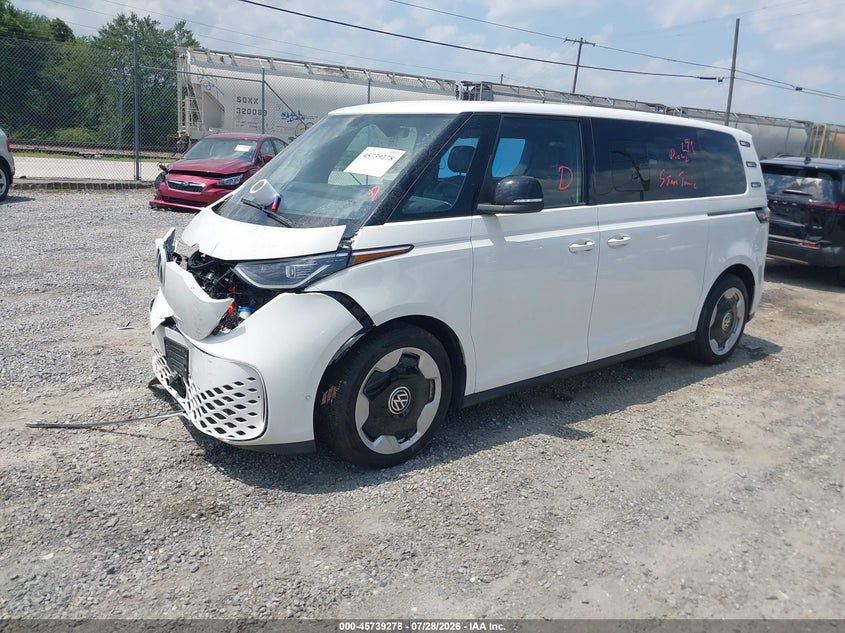 2025 Volkswagen Id. buzz VIN WVGAWVEB4SH013814 IAAI salvage auction — FRONT END, Clear (Virginia), sold $25 on 2026-07-31 (photo 2)