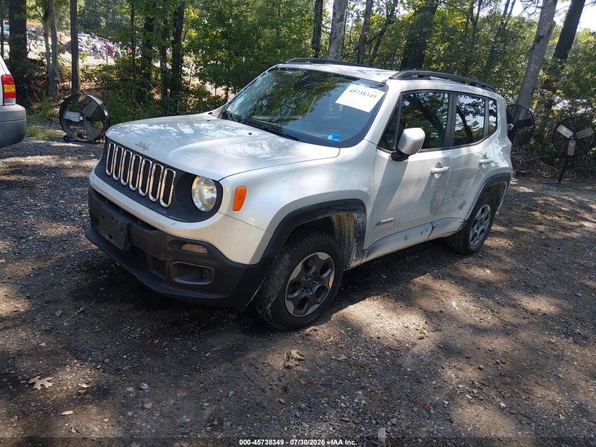 2016 Jeep Renegade VIN ZACCJBBW7GPD62130 IAAI salvage auction — NORMAL WEAR, Salvage Title, sold $1,800 on 2026-08-12 (photo 2)