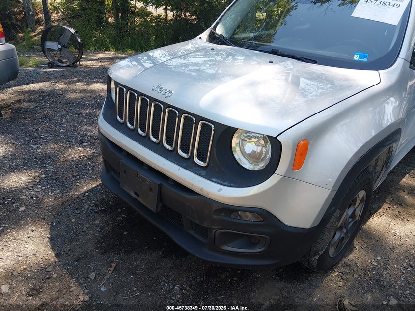 2016 Jeep Renegade VIN ZACCJBBW7GPD62130 IAAI salvage auction — NORMAL WEAR, Salvage Title, sold $1,800 on 2026-08-12 (photo 6)