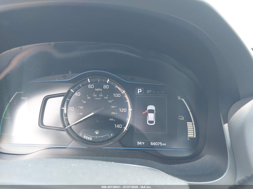 2018 Hyundai Ioniq hybrid VIN KMHC65LC5JU076575 IAAI salvage auction — NORMAL WEAR, Sf97 (New York), sold $7,650 on 2026-08-20 (photo 7)