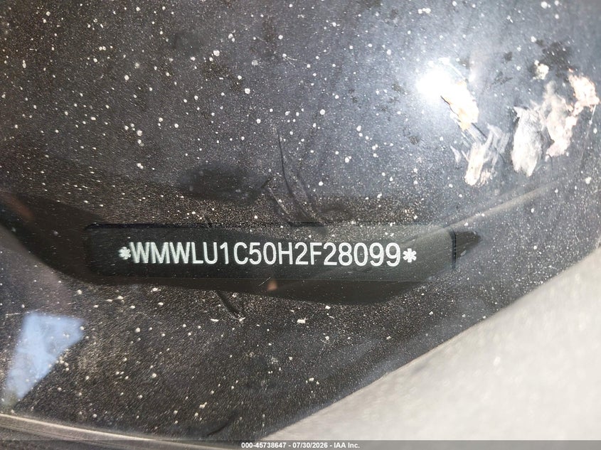 2017 Mini Clubman VIN WMWLU1C50H2F28099 IAAI salvage auction — FRONT END, Salvage Title, sold $1,600 on 2026-08-19 (photo 9)