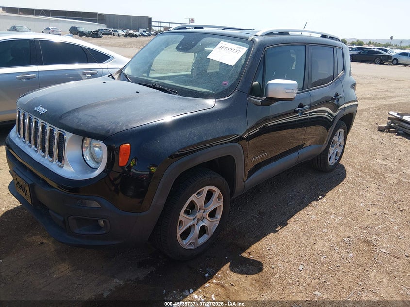 2016 Jeep Renegade VIN ZACCJBDT5GPD32157 IAAI salvage auction — NORMAL WEAR, Clear-Dealer Only (Arizona), sold $2,000 on 2026-08-11 (photo 2)