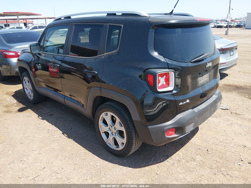 2016 Jeep Renegade VIN ZACCJBDT5GPD32157 IAAI salvage auction — NORMAL WEAR, Clear-Dealer Only (Arizona), sold $2,000 on 2026-08-11 (photo 3)