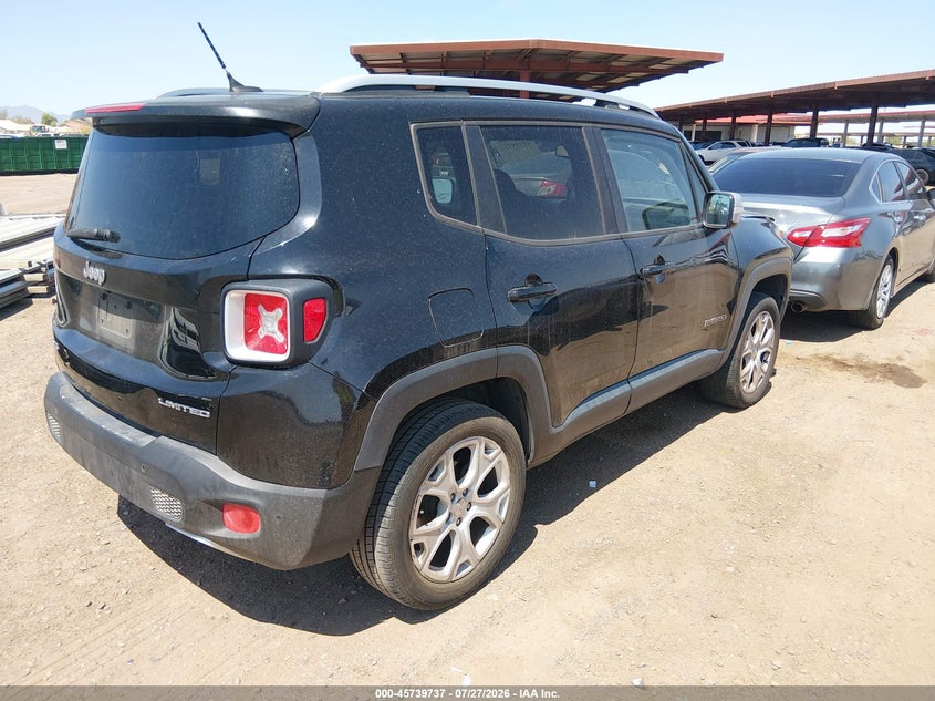 2016 Jeep Renegade VIN ZACCJBDT5GPD32157 IAAI salvage auction — NORMAL WEAR, Clear-Dealer Only (Arizona), sold $2,000 on 2026-08-11 (photo 4)