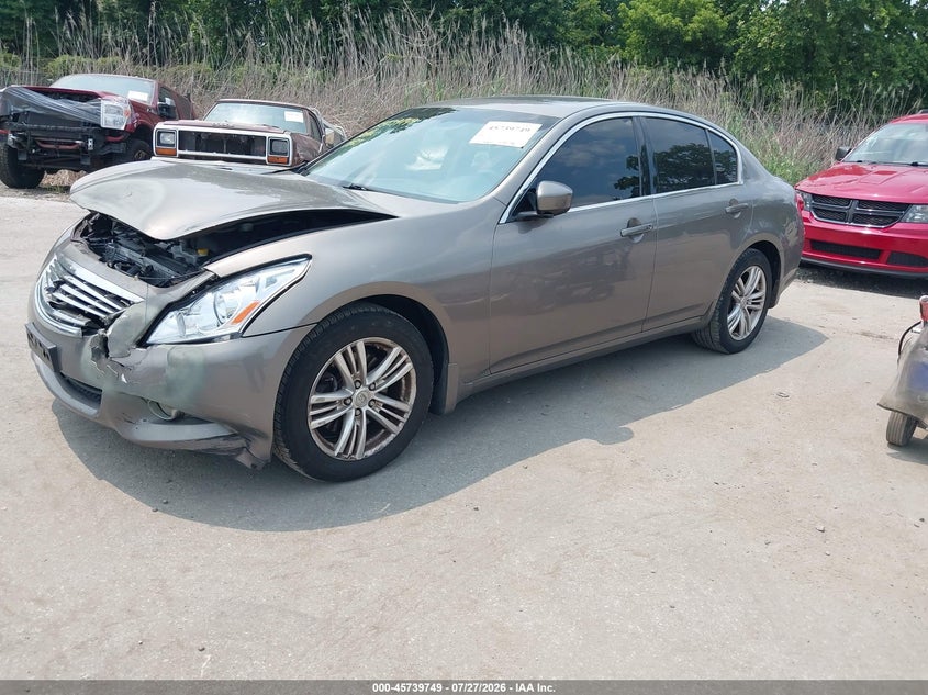 2012 Infiniti G VIN JN1CV6AR5CM682212 IAAI salvage auction — NORMAL WEAR, Clear (Virginia), sold $1,100 on 2026-08-01 (photo 2)