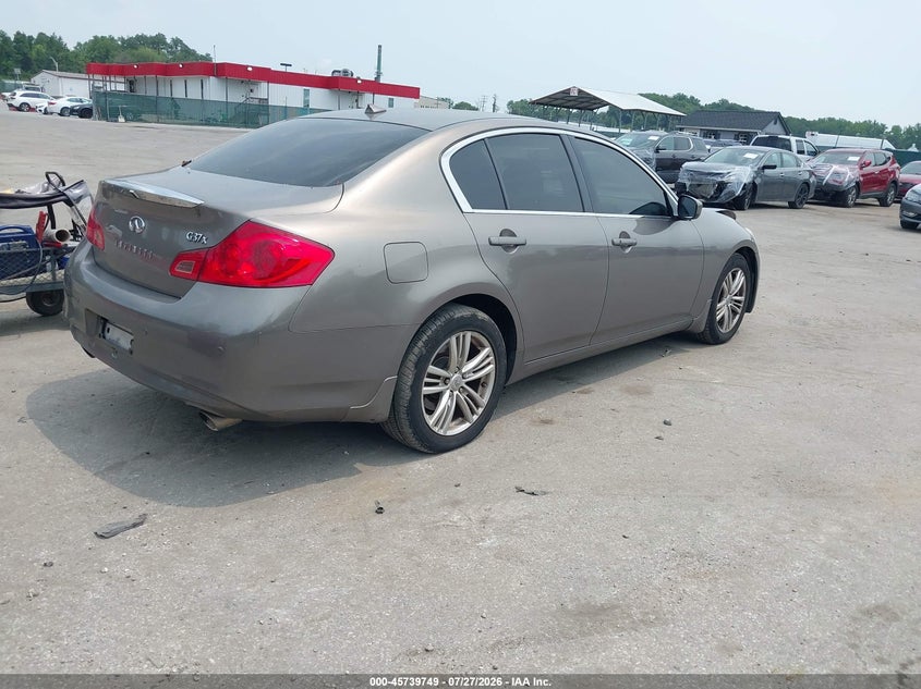 2012 Infiniti G VIN JN1CV6AR5CM682212 IAAI salvage auction — NORMAL WEAR, Clear (Virginia), sold $1,100 on 2026-08-01 (photo 4)
