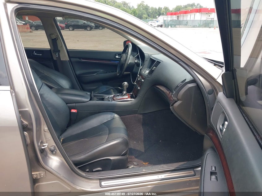 2012 Infiniti G VIN JN1CV6AR5CM682212 IAAI salvage auction — NORMAL WEAR, Clear (Virginia), sold $1,100 on 2026-08-01 (photo 5)