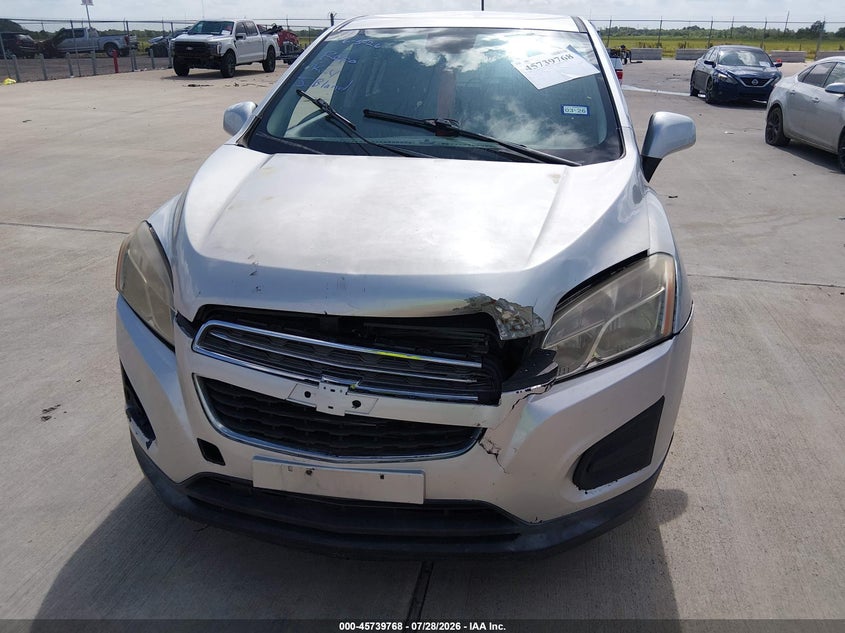 2016 Chevrolet Trax VIN KL7CJKSB2GB545472 IAAI salvage auction — FRONT END, Original (Texas), sold $1,500 on 2026-07-31 (photo 6)