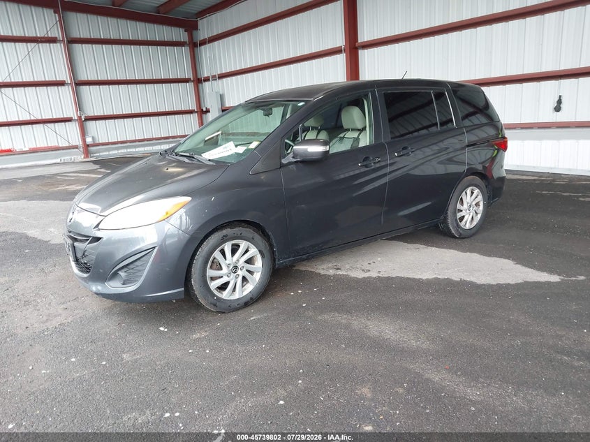 2014 Mazda 5 VIN JM1CW2BL2E0174724 IAAI salvage auction — NORMAL WEAR, Clear (New York), sold $700 on 2026-08-01 (photo 2)