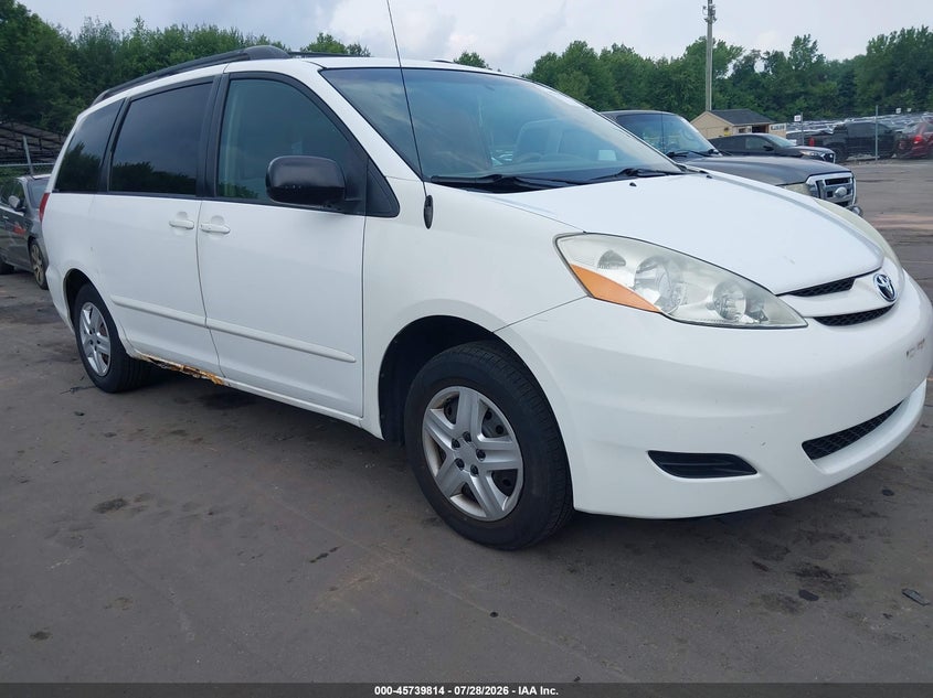 2006 Toyota Sienna VIN 5TDZA23C36S507910 IAAI salvage auction — NORMAL WEAR, Clear (Connecticut), sold $25 on 2026-07-30 (photo 1)