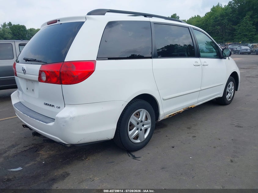 2006 Toyota Sienna VIN 5TDZA23C36S507910 IAAI salvage auction — NORMAL WEAR, Clear (Connecticut), sold $25 on 2026-07-30 (photo 4)