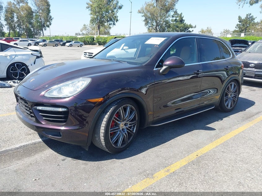 2012 Porsche Cayenne VIN WP1AC2A21CLA83401 IAAI salvage auction — SIDE, Salvage Title, sold $3,450 on 2026-08-12 (photo 2)
