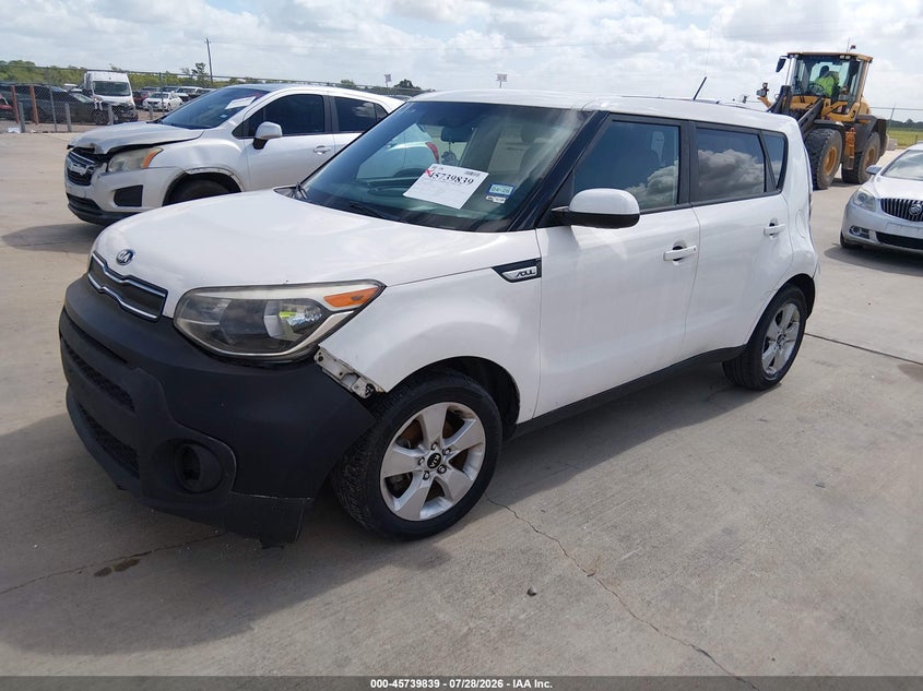 2019 Kia Soul VIN KNDJN2A29K7683053 IAAI salvage auction — FRONT END, Original (Texas), sold $775 on 2026-07-31 (photo 2)