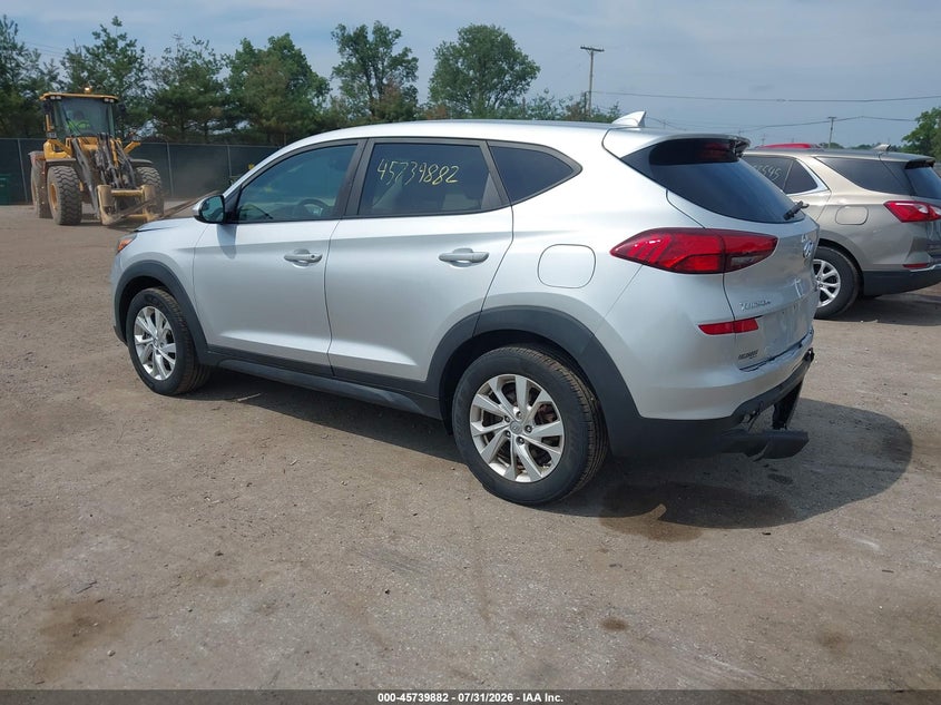 2019 Hyundai Tucson VIN KM8J23A47KU845162 IAAI salvage auction — REAR END, Salvage Title, sold $2,800 on 2026-08-24 (photo 3)