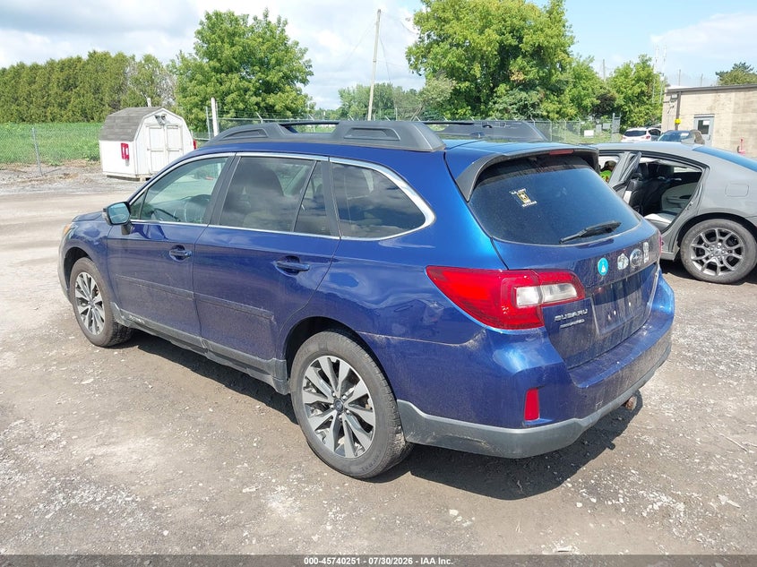 2015 Subaru Outback VIN 4S4BSALCXF3225527 IAAI salvage auction — NORMAL WEAR, Clear (New York), sold $1,325 on 2026-08-25 (photo 3)