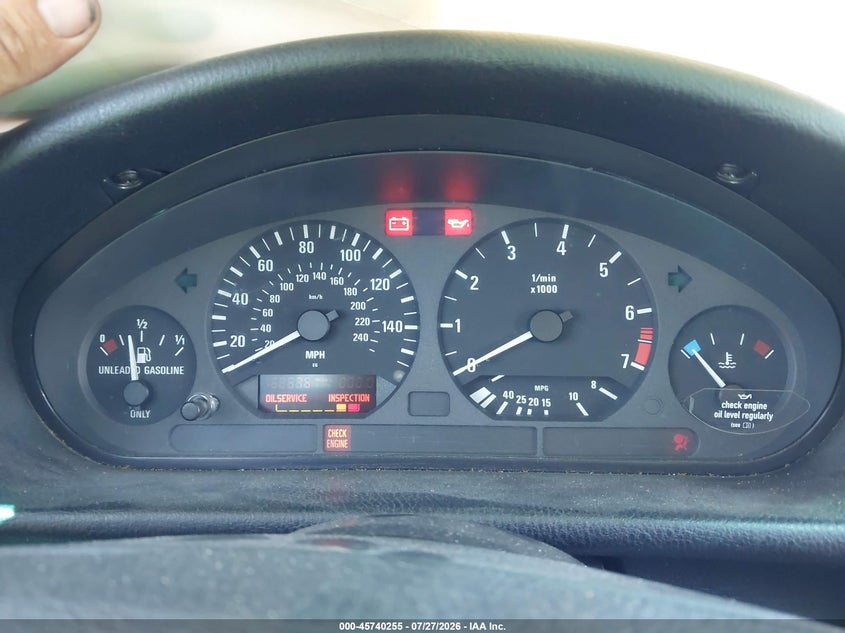 1998 BMW 3 series VIN WBACD4326WAV64600 IAAI salvage auction — NORMAL WEAR, Clear - Dealer Only (California), sold $725 on 2026-08-03 (photo 7)