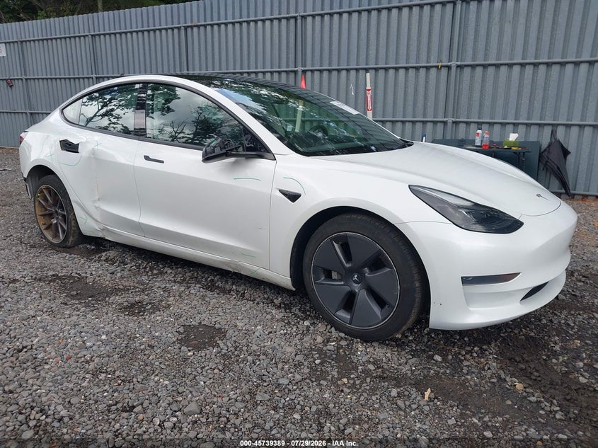 2023 Tesla Model 3 VIN 5YJ3E1EA2PF499384 — IAAI salvage auction photo