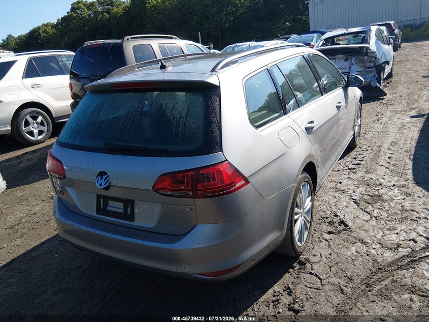2016 Volkswagen Golf sportsvan VIN 3VWC17AU0GM522071 IAAI salvage auction — NORMAL WEAR, Salvage Title, sold $9,625 on 2026-08-11 (photo 4)